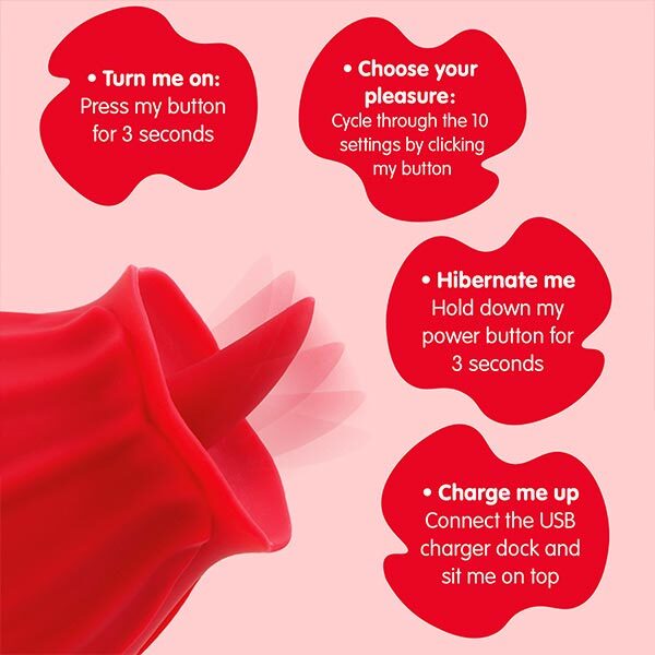 Skins Rose Lix vibrator sex toy - British product