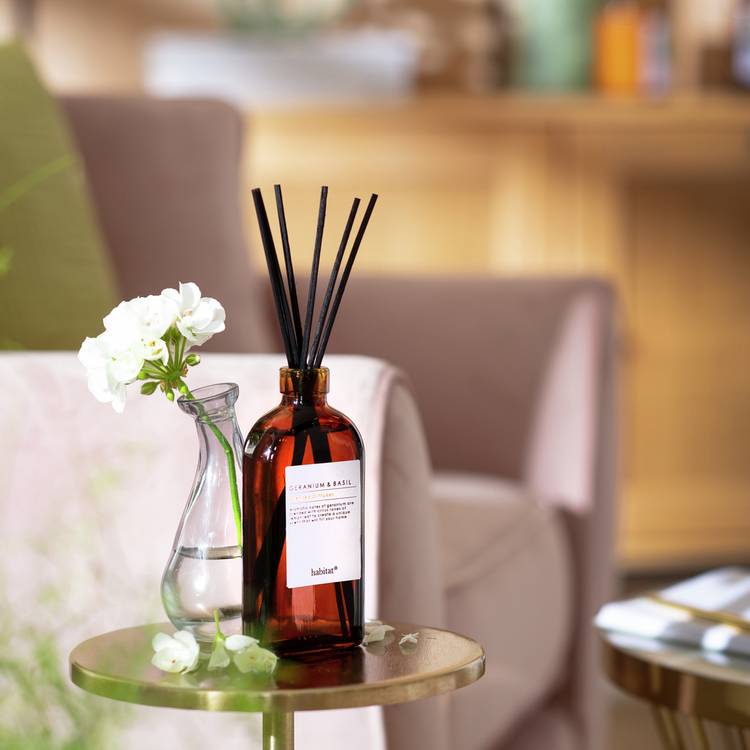 Habitat reed diffuser Geranium and Basil 150ml (British brand)
