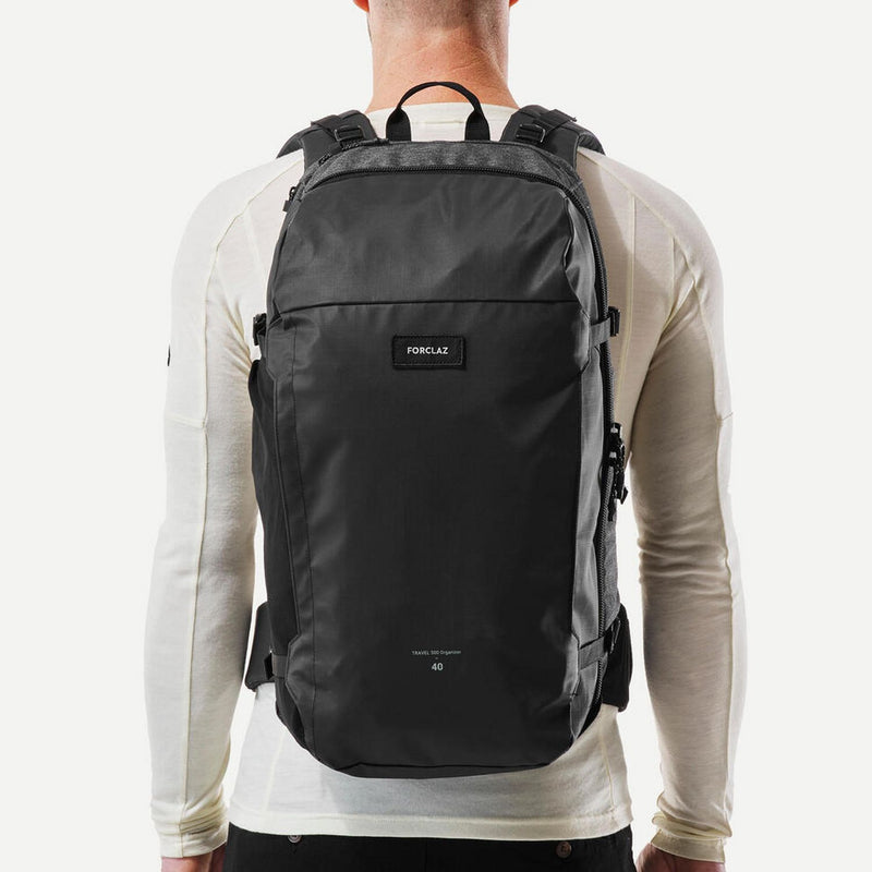 Decathlon travel backpack 40L with rain cover, imported from the UK