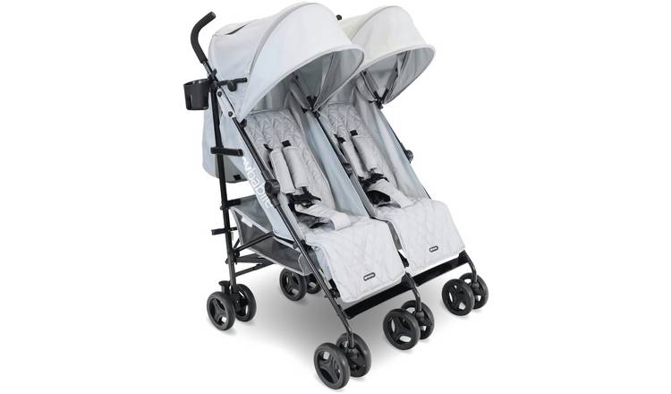 My Babiie Mb12 Twin Stroller Grey GOODS Argos