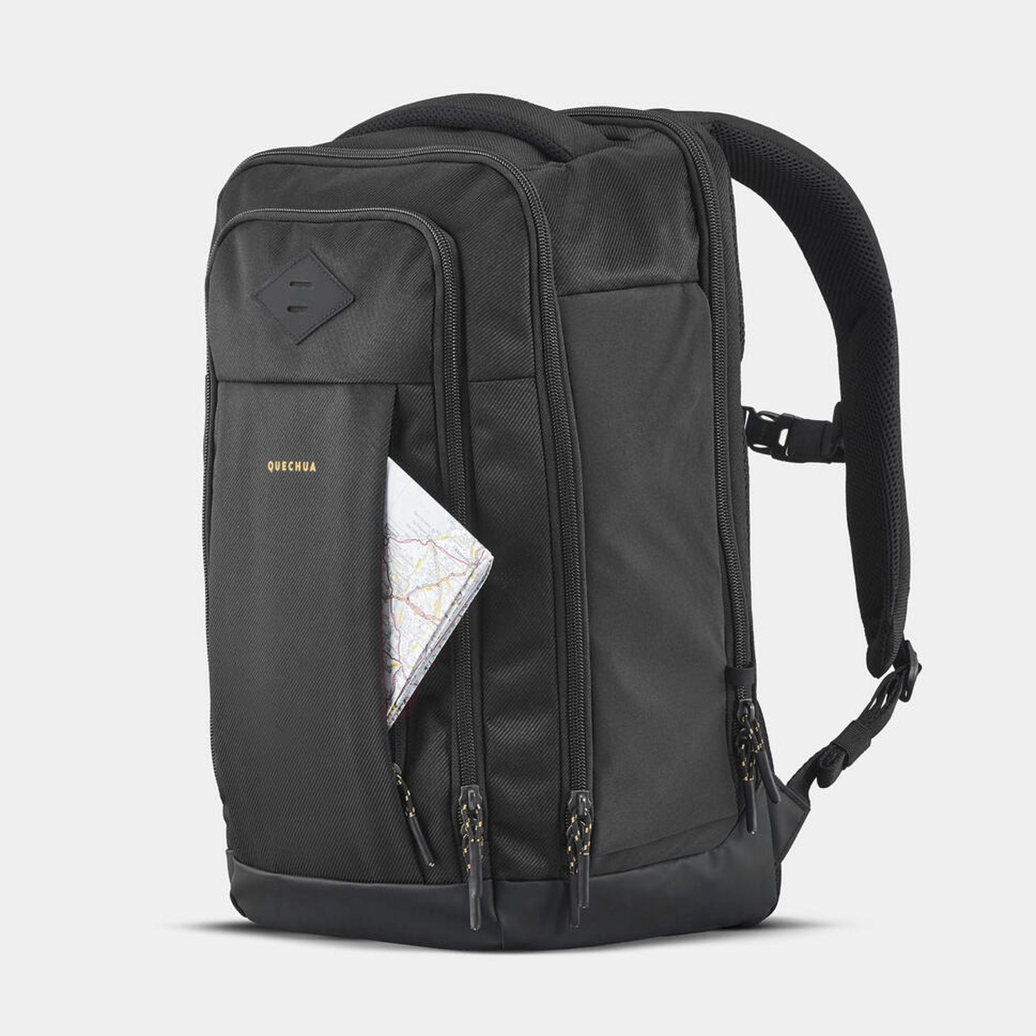 Decathlon multi-compartment backpack 23L black, UK version