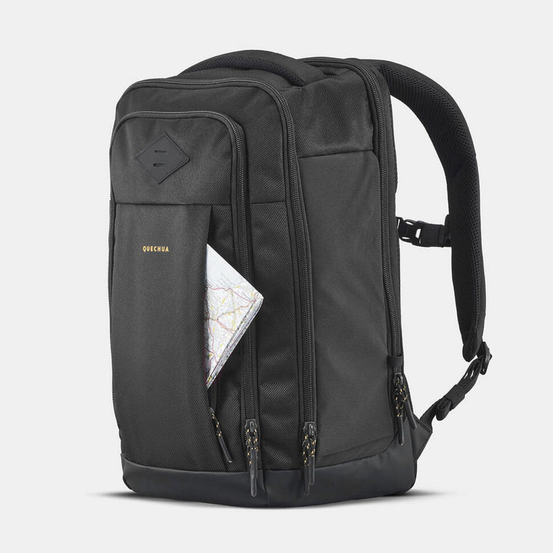 Decathlon multi-compartment backpack 23L black, UK version