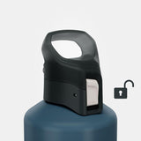 Decathlon aluminium flask blue, imported from the UK