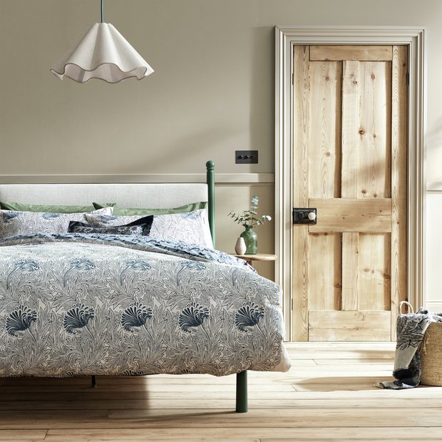Habitat Tulip Toile blue bedding set single, imported from the UK