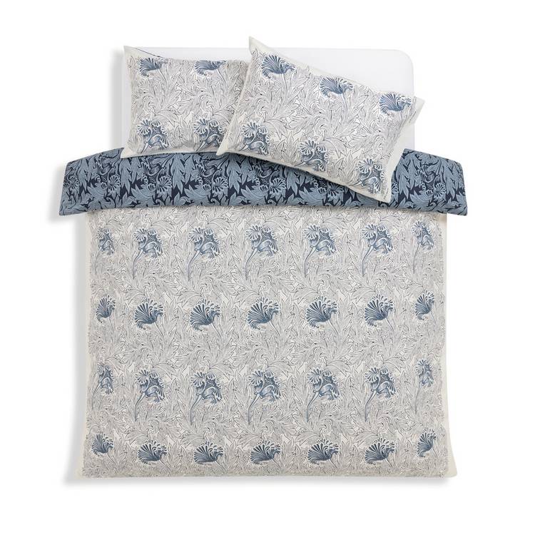 Habitat Tulip Toile blue bedding set single, imported from the UK