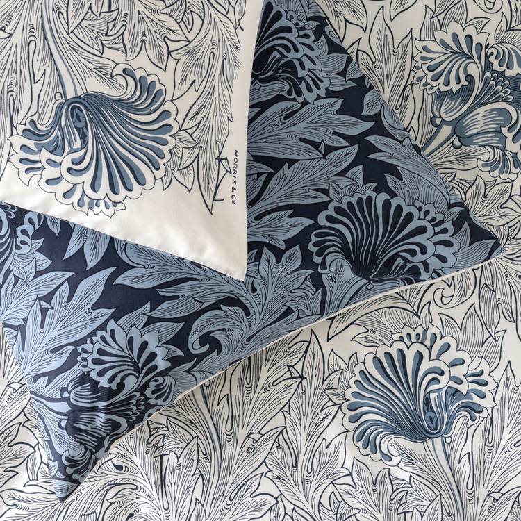 Habitat Tulip Toile blue bedding set single, imported from the UK