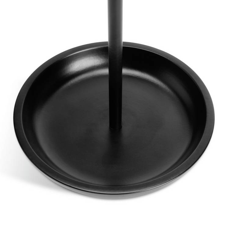 Habitat black tall metal candlestick 35cm, imported from the UK