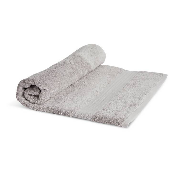 Habitat Egyptian cotton bath sheet silver (British brand)