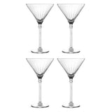 Habitat Optic martini glasses set of 4, imported from the UK