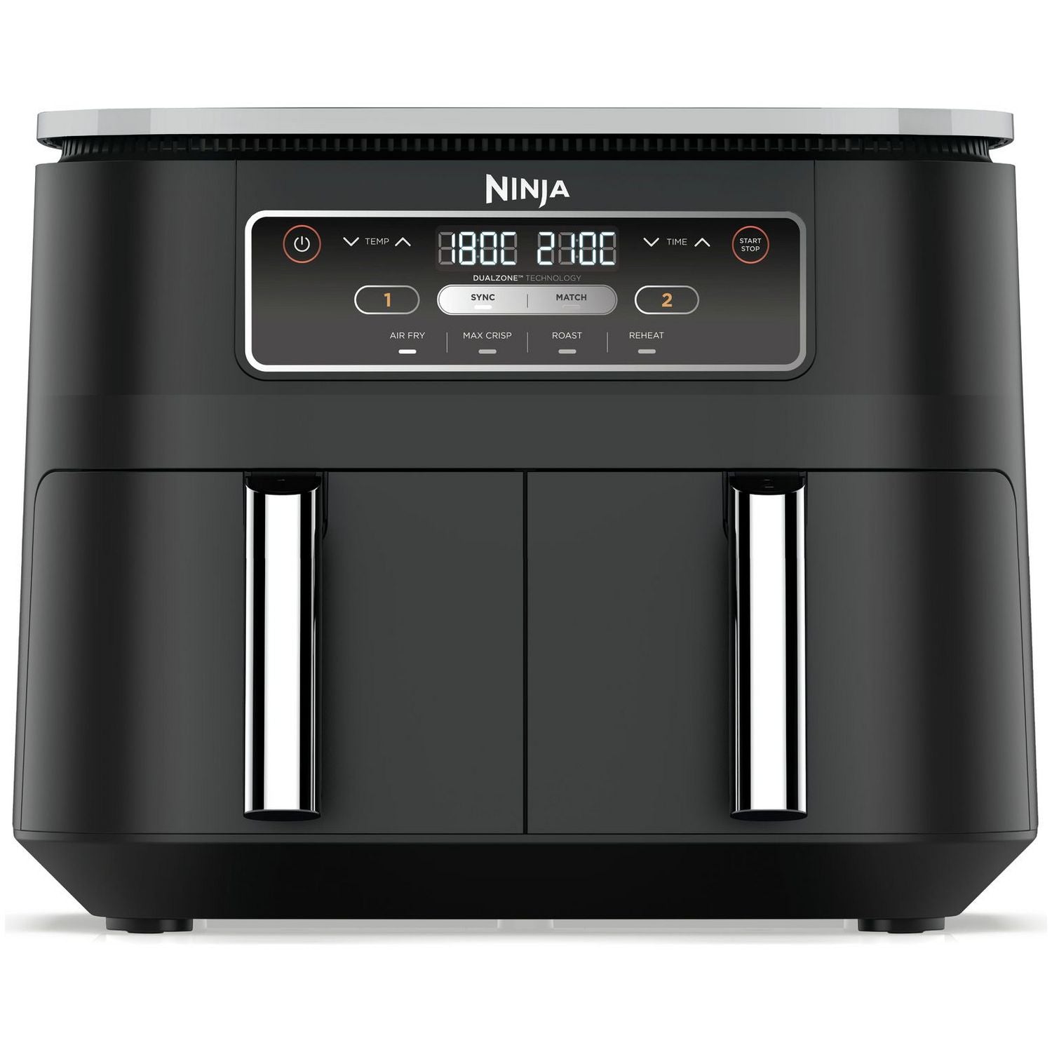 Ninja Dual Zone Air Fryer 7.6L black, imported from the UK