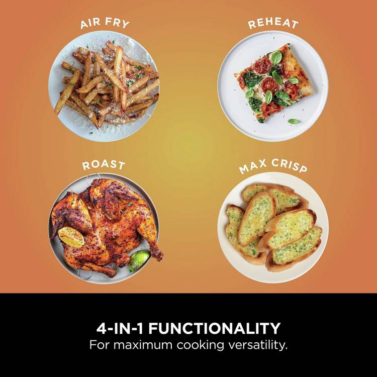 Ninja Dual Zone Air Fryer 7.6L black, imported from the UK