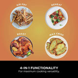 Ninja Dual Zone Air Fryer 7.6L black, imported from the UK