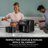 Ninja Dual Zone Air Fryer 7.6L black, imported from the UK