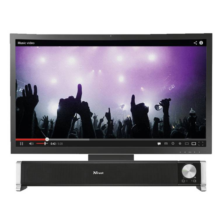 Trust Asto USB soundbar 12W for PC under monitor (British brand)