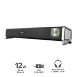 Trust Asto USB soundbar 12W for PC under monitor (British brand)