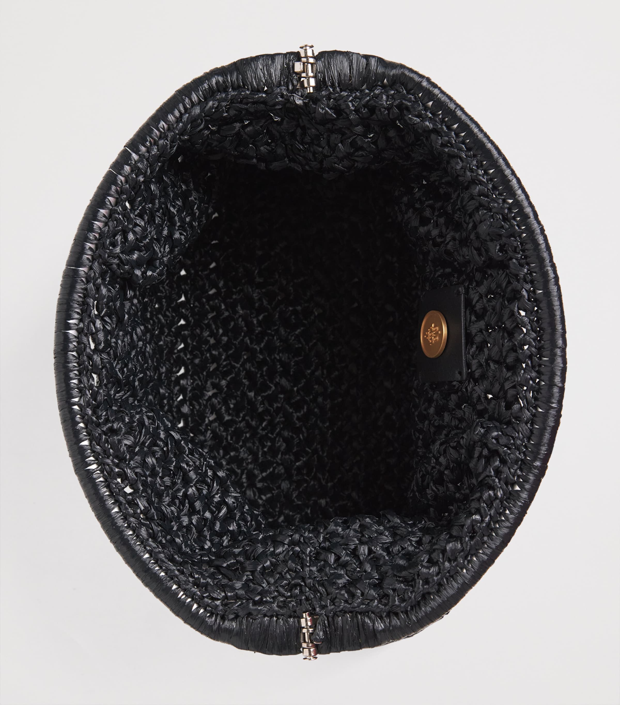 Eleventy hand-woven raffia clutch bag (British brand)