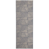 Homemaker blue polypropylene rectangle runner 67x200cm, imported from the UK
