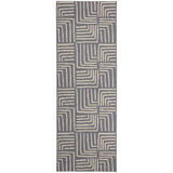 Homemaker blue polypropylene rectangle runner 67x200cm, imported from the UK