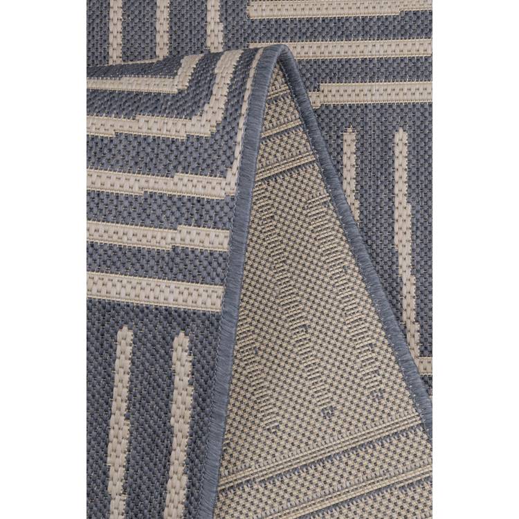 Homemaker blue polypropylene rectangle runner 67x200cm, imported from the UK