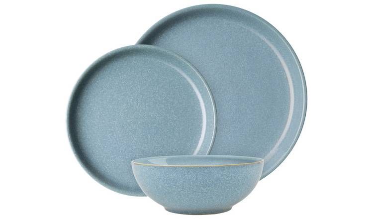 Denby Elements 12 Piece Stoneware Dinner Set - Blue GOODS Argos