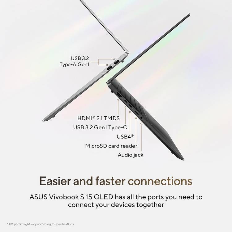 ASUS Vivobook S 15 OLED laptop 15.6 inch, UK version
