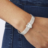 Lipsy rose gold mesh bracelet with heart logo 19cm (British brand)