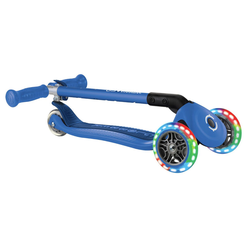 Globber Expert Foldable 3 Wheel Scooter Blue, UK version