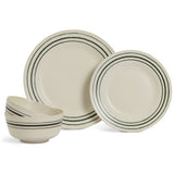 Habitat stoneware dinner set matte cream 12 piece (British brand)
