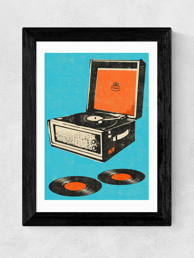 Affiches East End Prints Platine Vinyle Noir