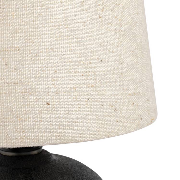 Habitat Mini Ashi ceramic table lamp in black - British product