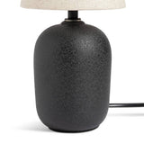 Habitat Mini Ashi ceramic table lamp in black - British product
