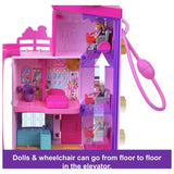 Polly Pocket Barbie Dreamhouse compact playset with micro dolls - British product