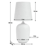Habitat Mini Ashi Ceramic Table Lamp - Off White