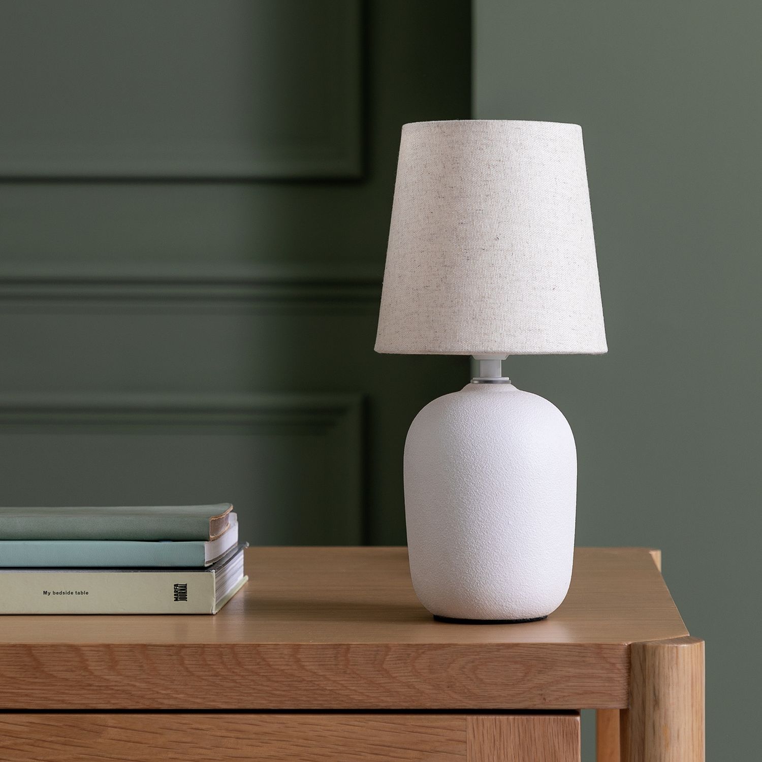 Habitat Mini Ashi Ceramic Table Lamp - Off White