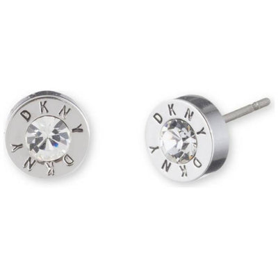 Argos DKNY Silver Coloured Crystal Stud Earrings- Buy online at McGrocer