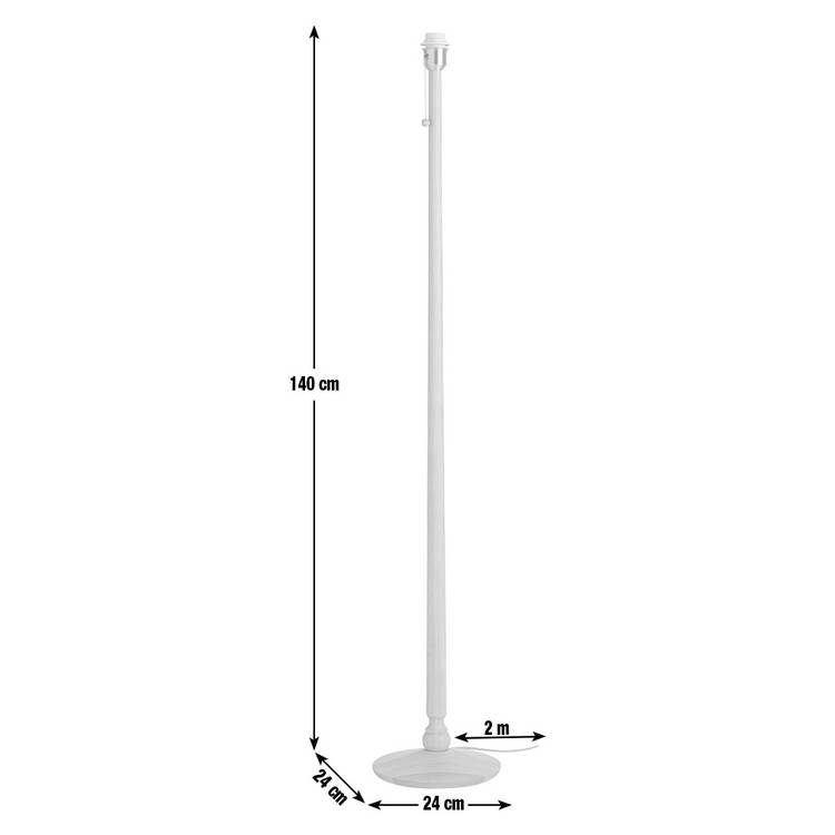 Habitat Morris & Co. natural wooden floor lamp base - British product