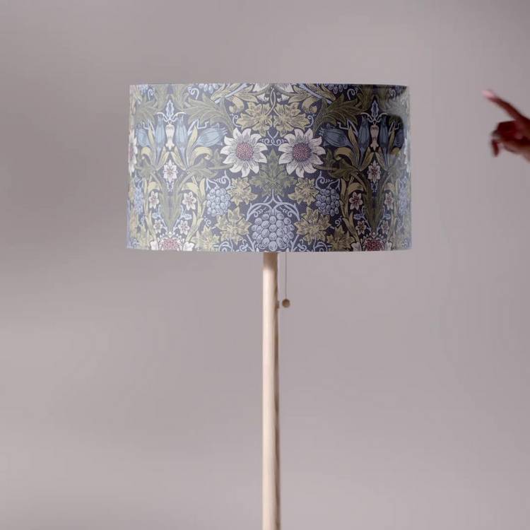 Habitat Morris & Co. natural wooden floor lamp base - British product