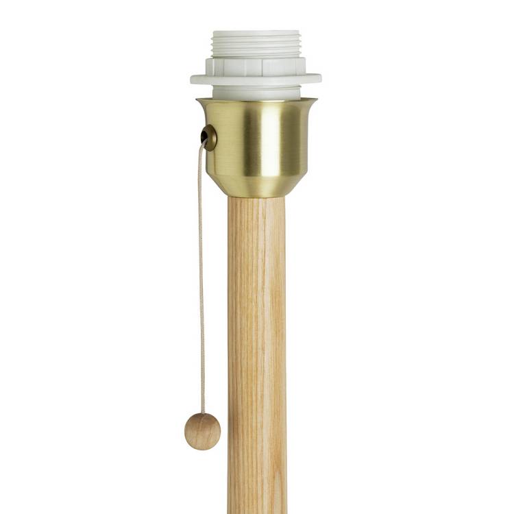 Habitat Morris & Co. natural wooden floor lamp base - British product