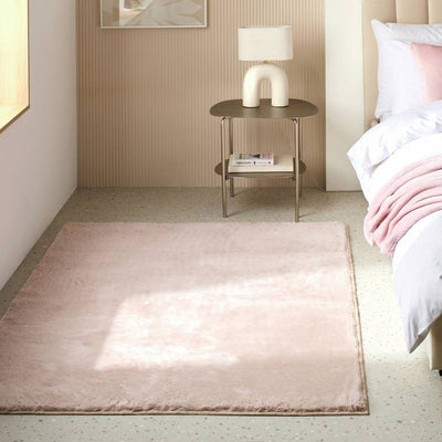 Argos Habitat Cosy Soft Blush Short Pile Rug 150x80cm- Buy online at McGrocer