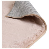 Habitat blush pink faux fur rug 150x80cm, UK version