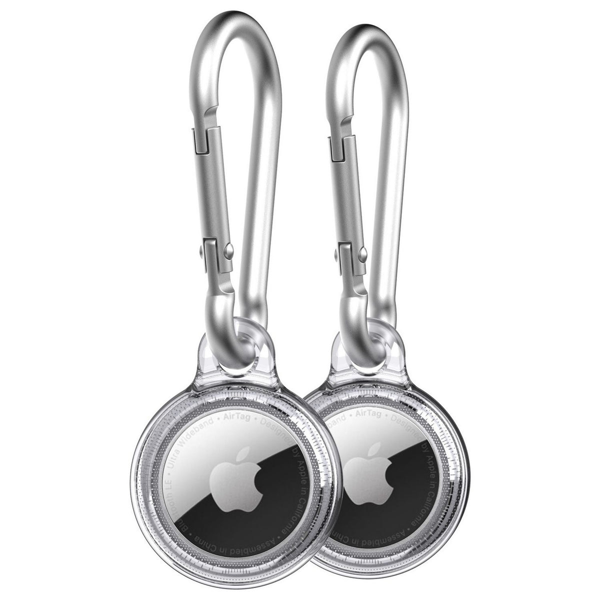 Tech21 Evo Clear case for Apple AirTag 2-pack, UK version
