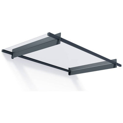 Argos Palram Canopia 1500mm Nancy Door Awning - Grey Clear- Buy online at McGrocer