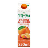 Tropicana Pure Orange & Mango Fruit Juice 850ml All chilled juice Sainsburys   