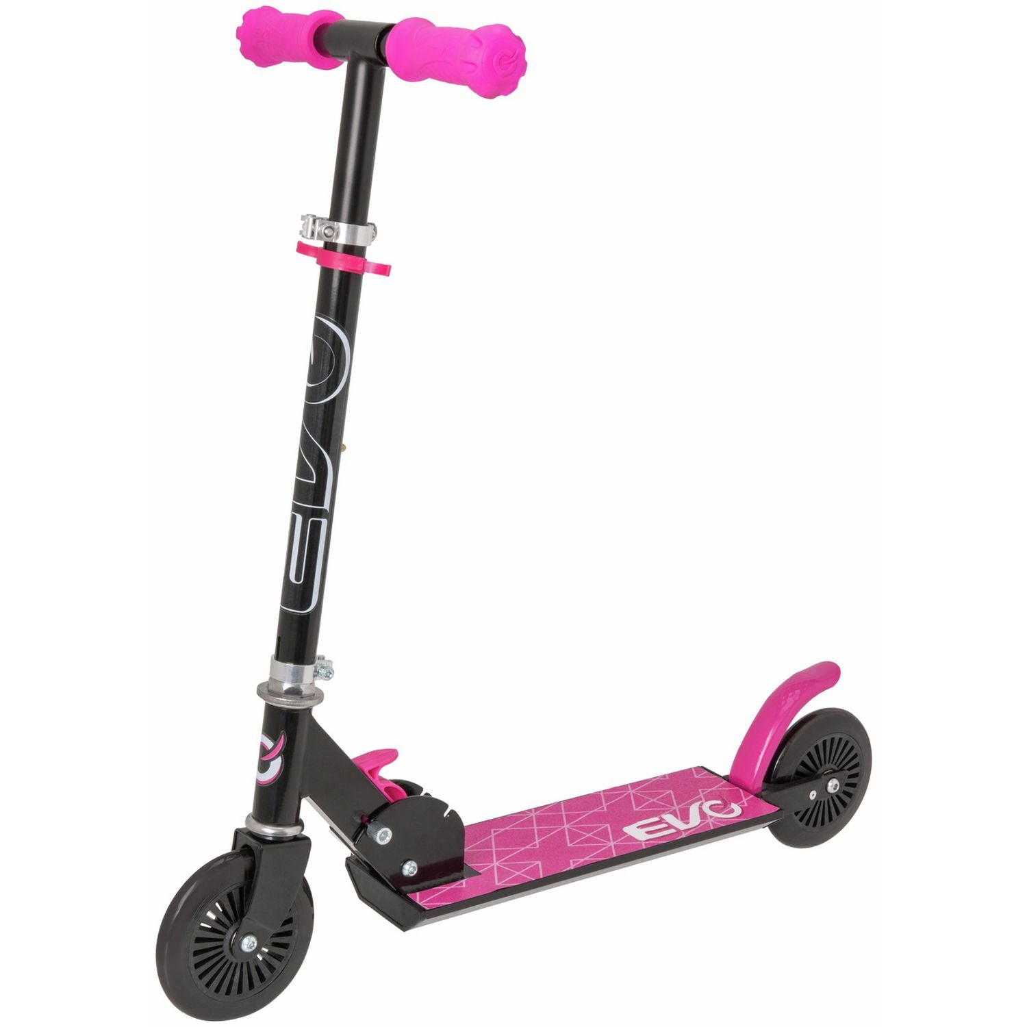 EVO children's 2 wheel scooter Black and Pink, UK version