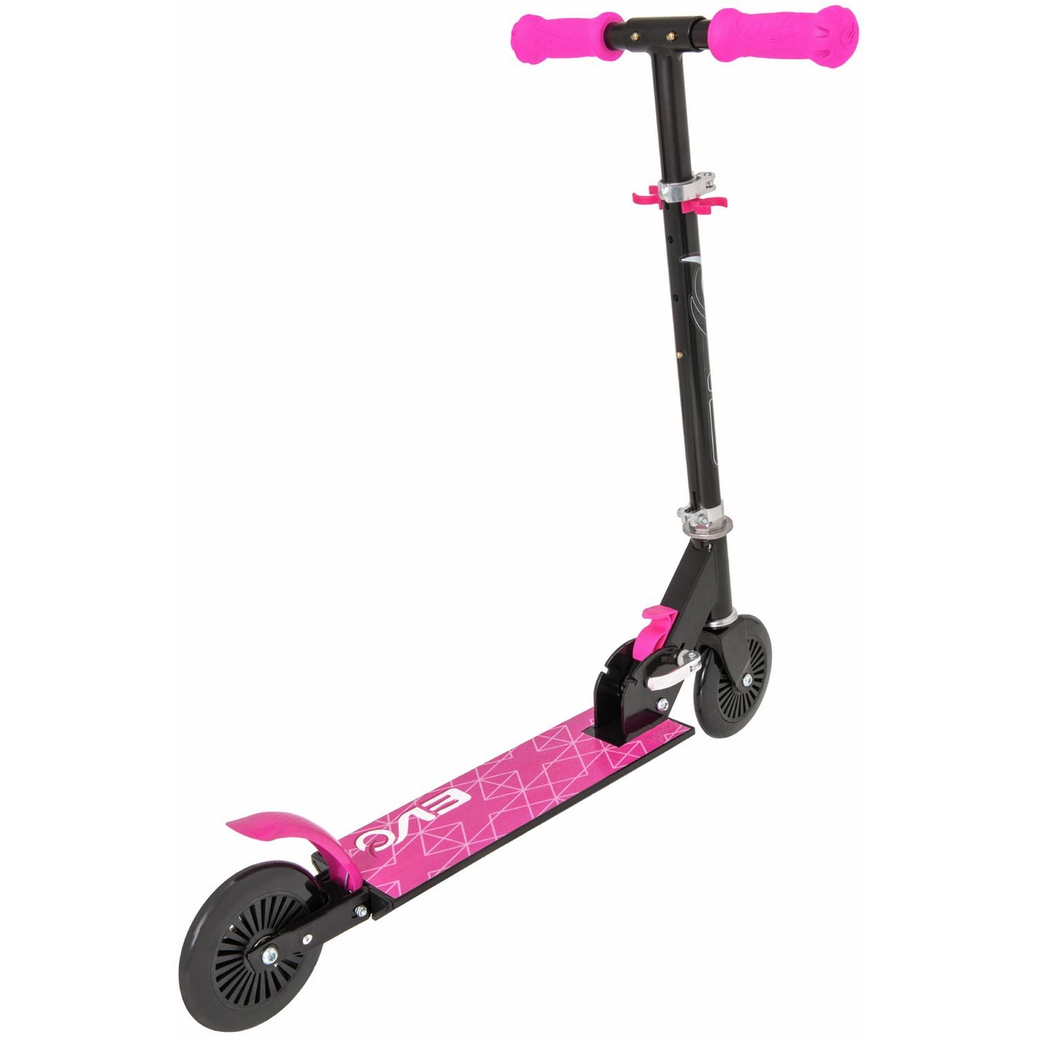 EVO children's 2 wheel scooter Black and Pink, UK version
