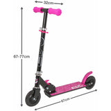 EVO children's 2 wheel scooter Black and Pink, UK version