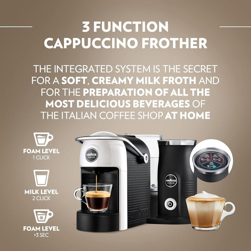Lavazza Jolie & Milk Evo pod coffee machine white (British brand)