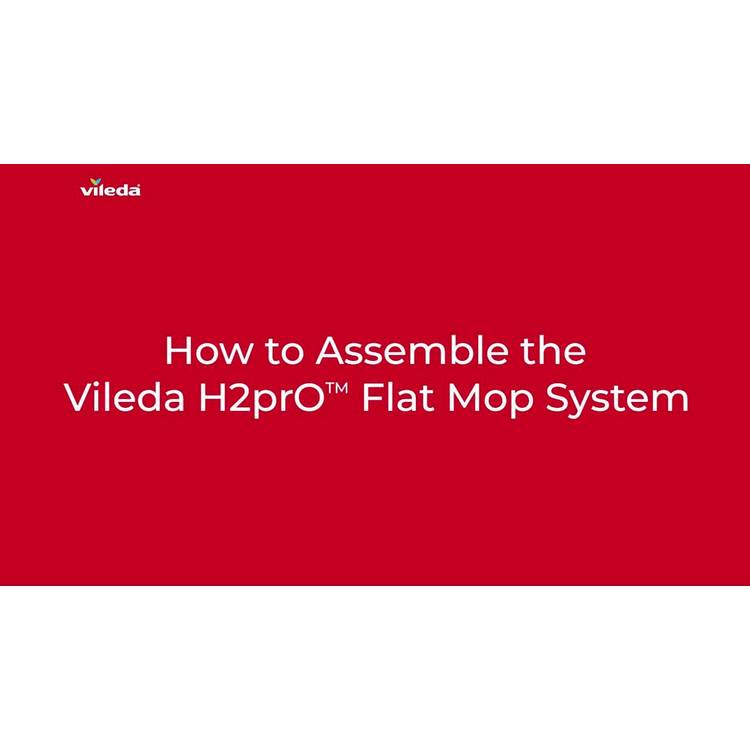 Vileda H2PrO flat mop system with 6L bucket, UK version