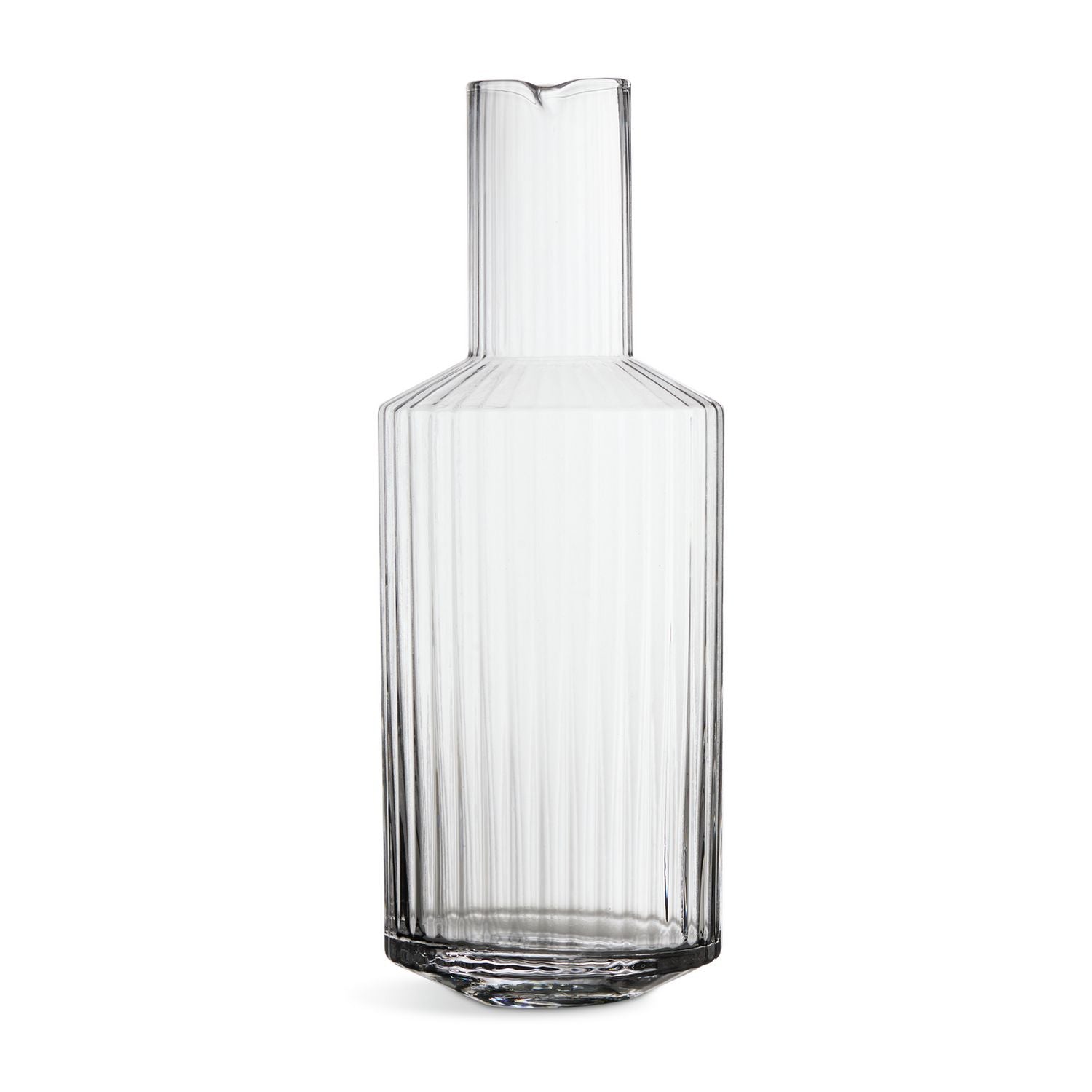 Habitat wide ribbed carafe 26cm, imported from the UK