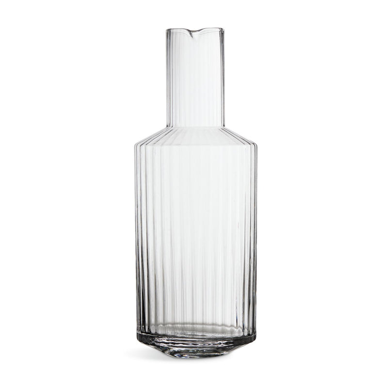Habitat wide ribbed carafe 26cm, imported from the UK
